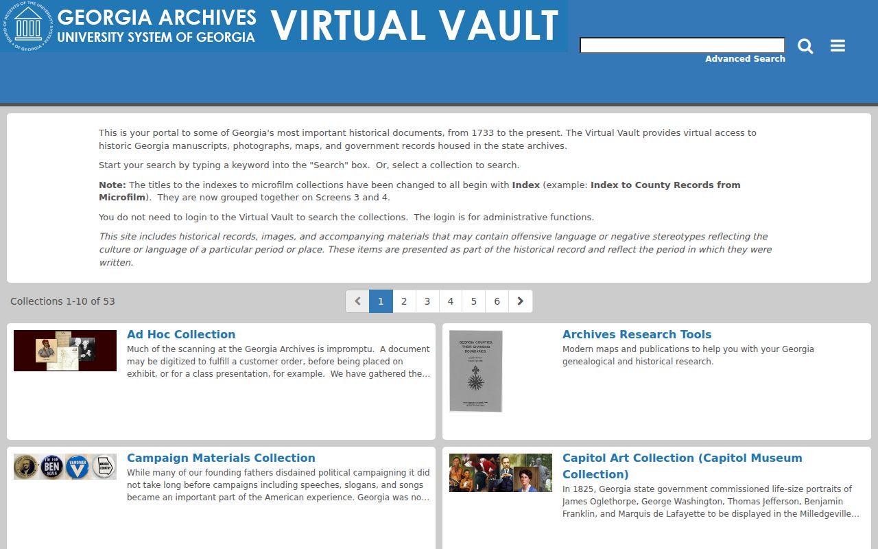 DeKalb County city directory Georgia Virtual Vault search