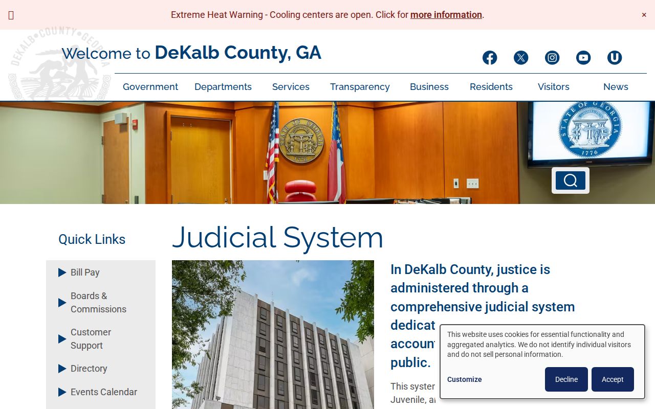 DeKalb County resident lookup judicial system directory